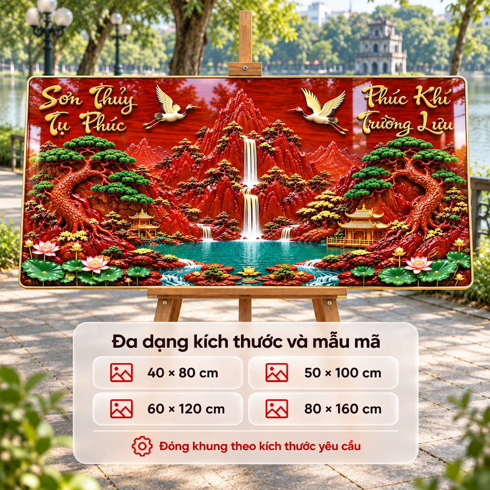 Tranh Sơn Thủy Tụ Phúc