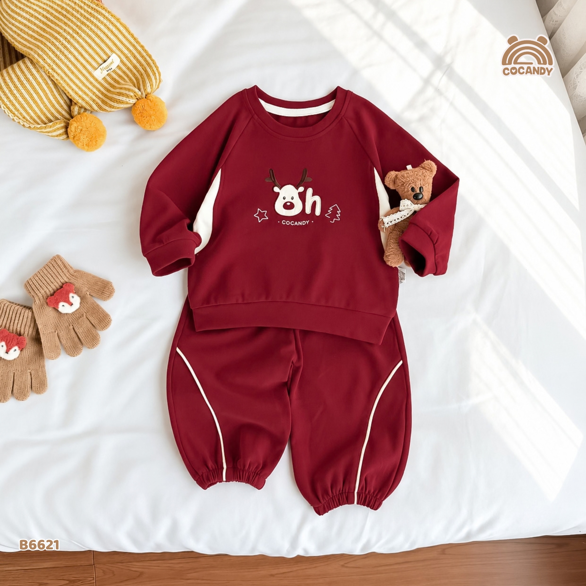 Bộ dài ĐỎ họa tiết tuần lộc_thumbnail_2