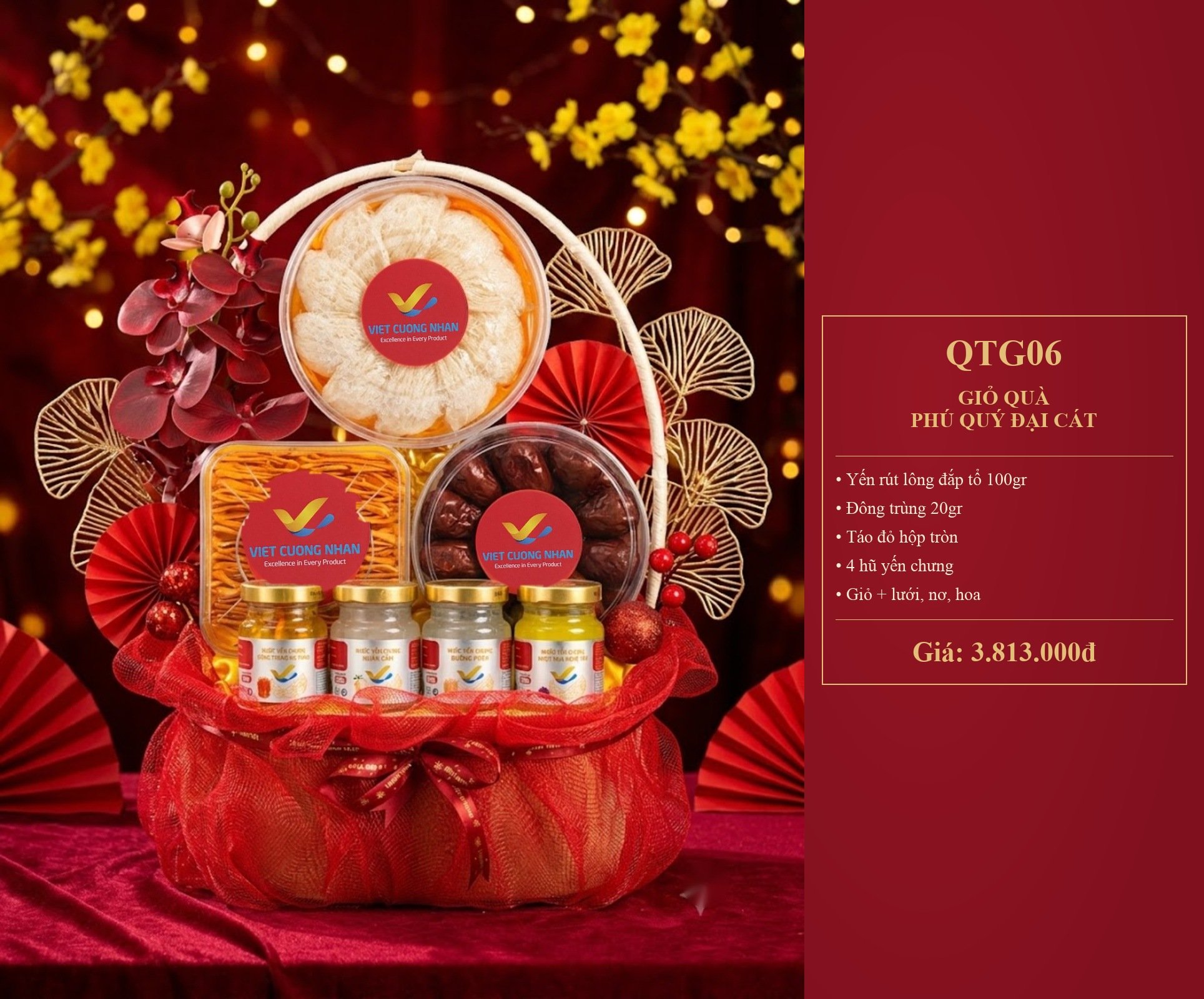 [QT41] GIỎ QUÀ PHÚ QUÝ ĐẠI CÁT