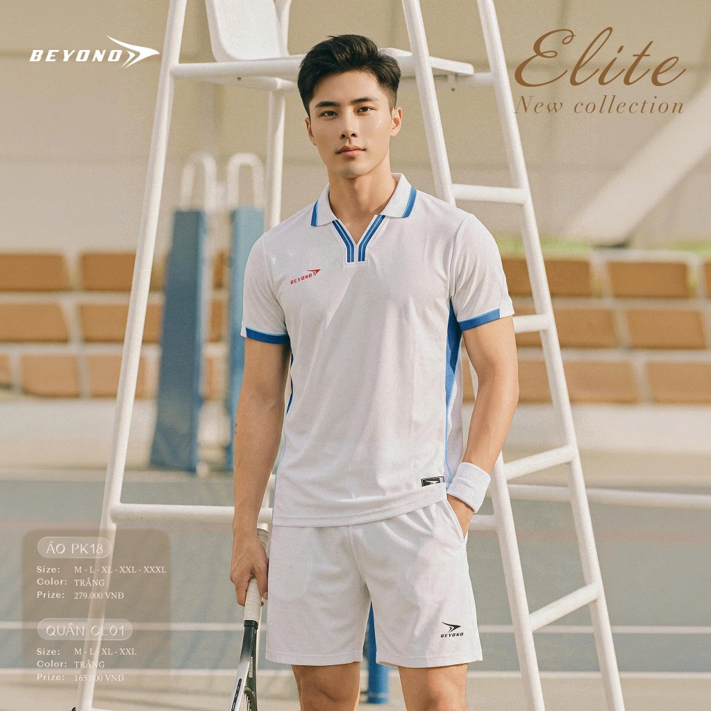 Áo Thể Thao Cổ Polo Beyono Elite PK18 Vải B-Airweave Thoáng Khí Thể Thao Đương Đại_thumbnail_2