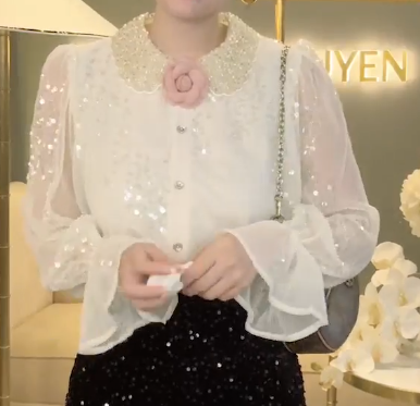 Sơ Mi Kim Tuyến Cổ Cườm Tay Loe_thumbnail_6