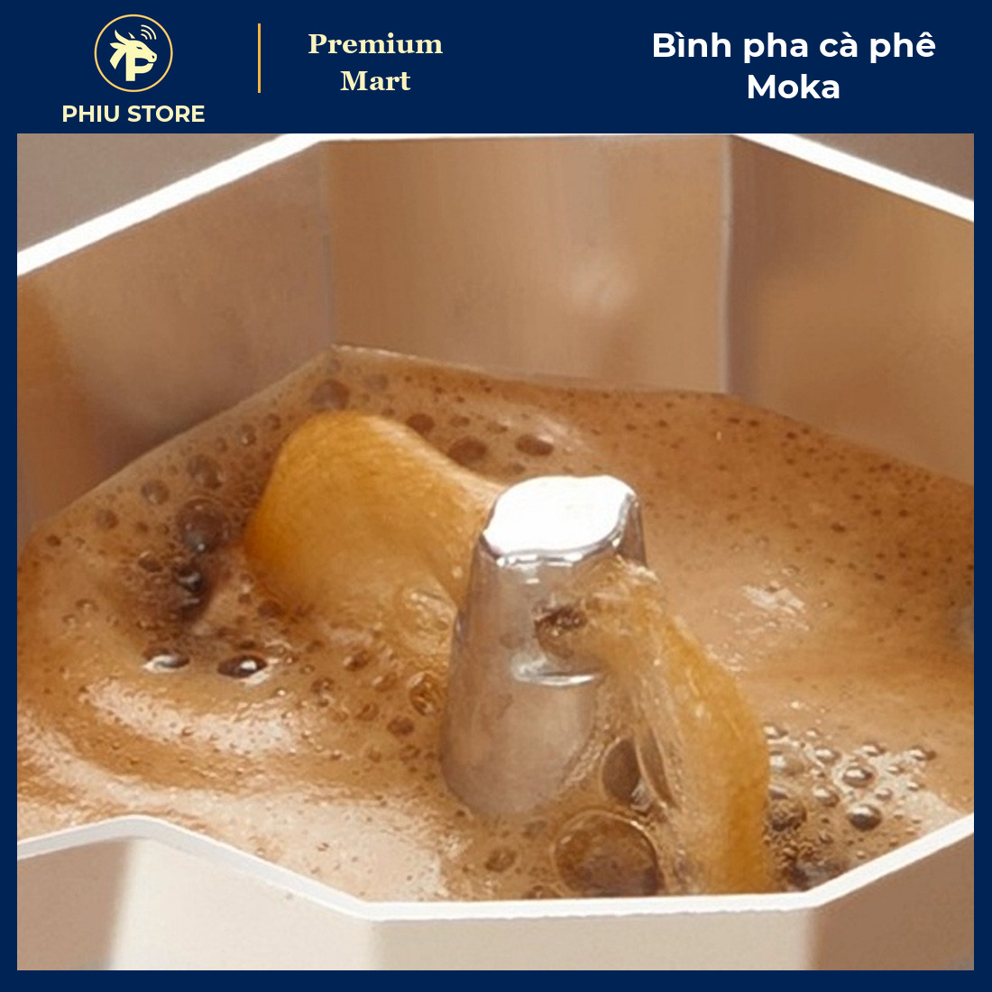 Bình Pha Cà Phê Moka Nhôm 150 Ml, 300 Ml Kiểu Ý - Ấm Pha Espresso Tại Nhà Hai Tầng Có Van An Toàn - PHIU STORE_thumbnail_1