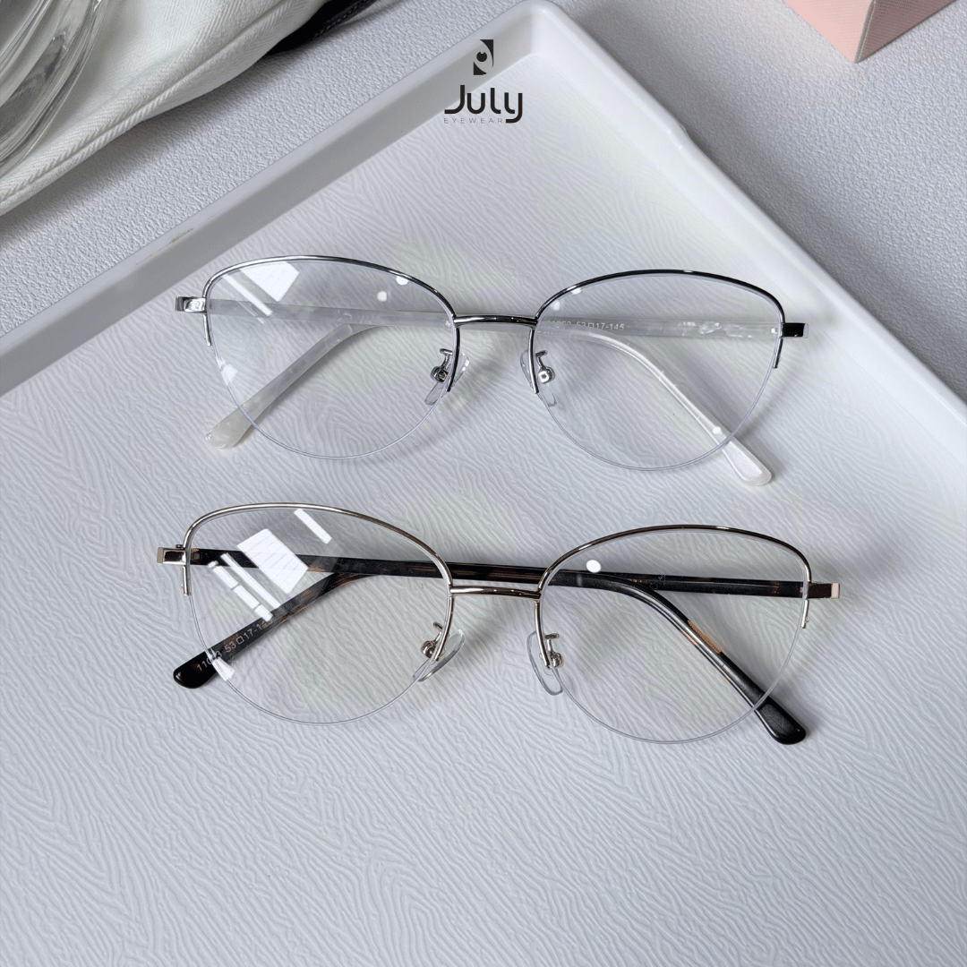 [GRID] Gọng Kính Nữ Nửa Viền Form Mắt Mèo_thumbnail_3
