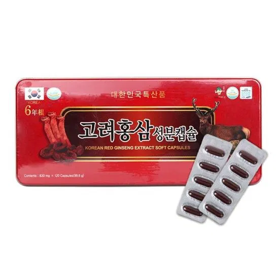 Đạm Sâm Đỏ Nhung Hươu Linh Chi Hàn Quốc 120 viên