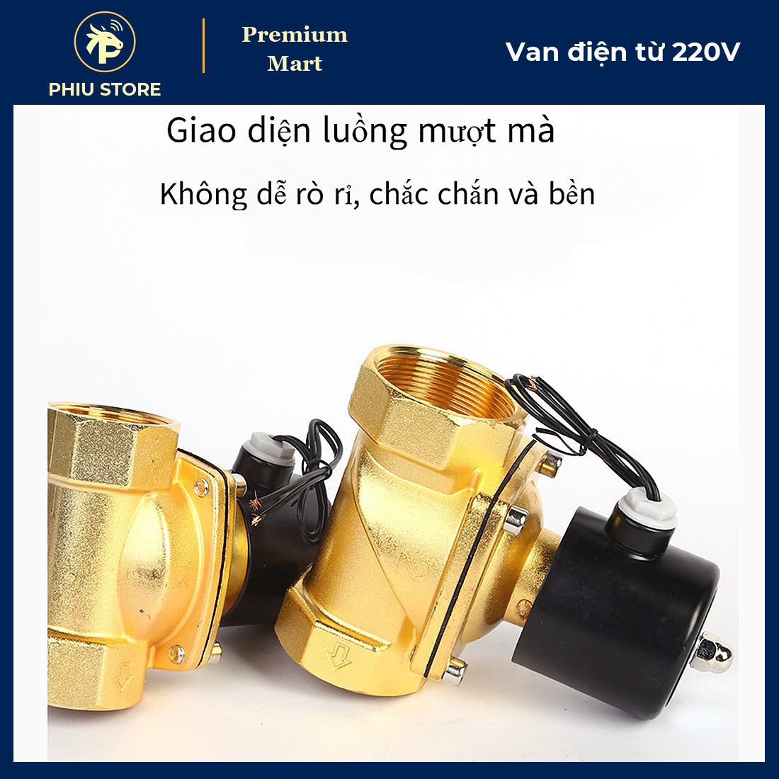 Van Điện Từ Thường Đóng 220V Phi 21, Phi 27 Thân Đồng - Điều Khiển Nước Bằng Điện, Tưới Cây Hẹn Giờ - PHIU STORE_thumbnail_1