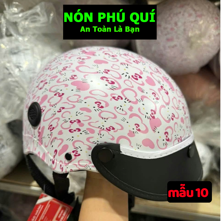 Nón 1/2 Nữa Đầu Nhúng Sơn Họa Tiêc Đẹp Nhiều Màu Sắc Lựa Chọn - Nón Phú Quí NBH06_thumbnail_8
