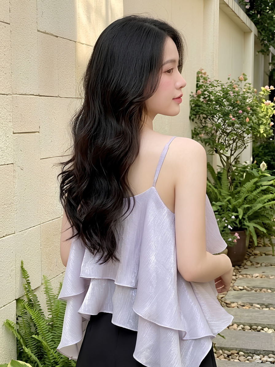 M36 - Set Áo Voan Tơ và Chân Váy Li Tầng Cao Cấp_thumbnail_2