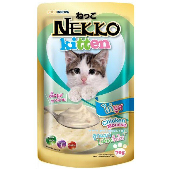 Pate Nekko Mousse cho mèo con gói 80g_thumbnail_1
