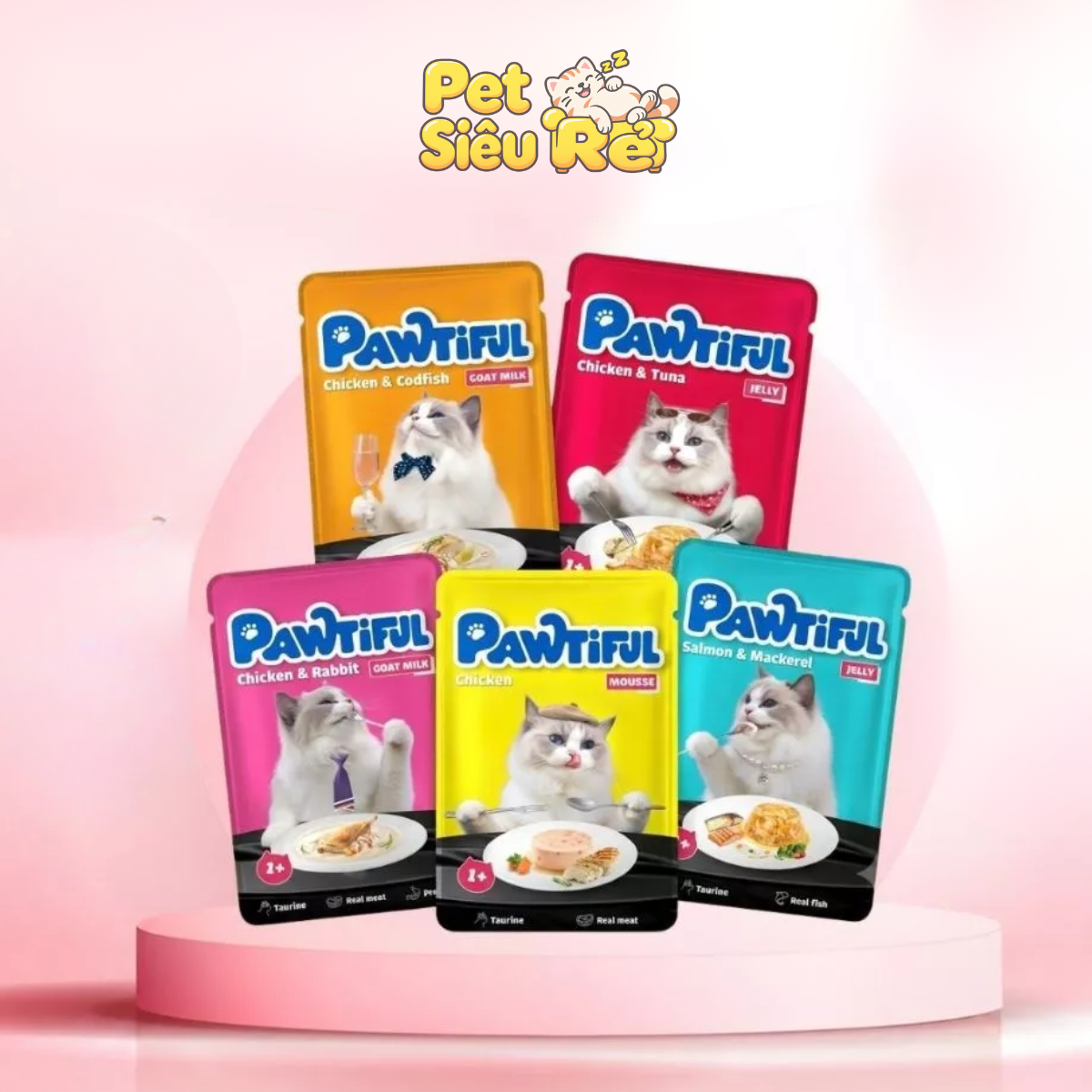 Pate cho mèo Pawtiful