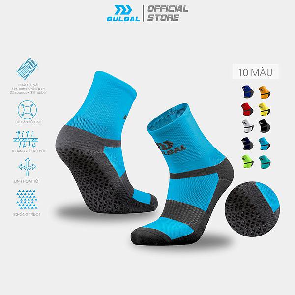 Tất Vớ Chống Trơn Bulbal (1 Đôi) Tất Đá Banh Chống Trượt Đá Bóng Lửng Chất Liệu Cotton Ngăn Mùi Hôi_thumbnail_3