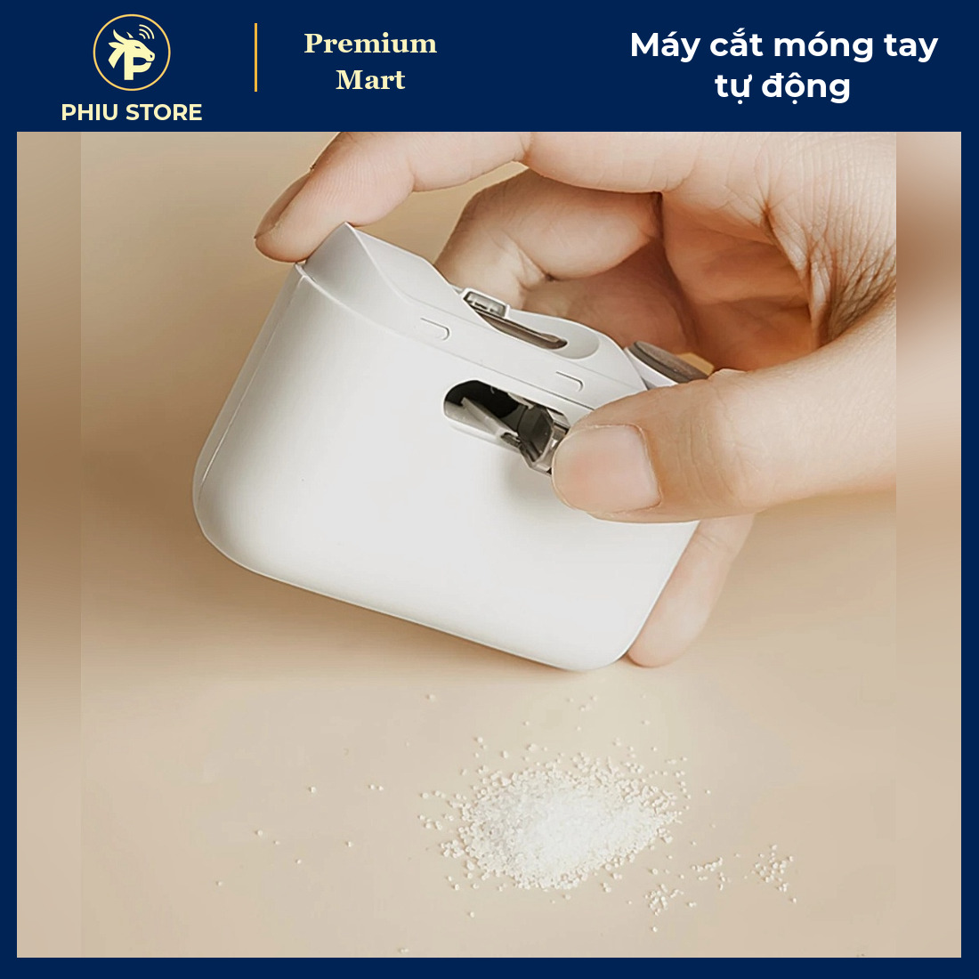 Máy Cắt Mài Móng Tay Điện Tự Động Có Đèn LED, Sạc Type-C, Cắt Và Dũa Móng Cho Cả Nhà - PHIU STORE_thumbnail_1