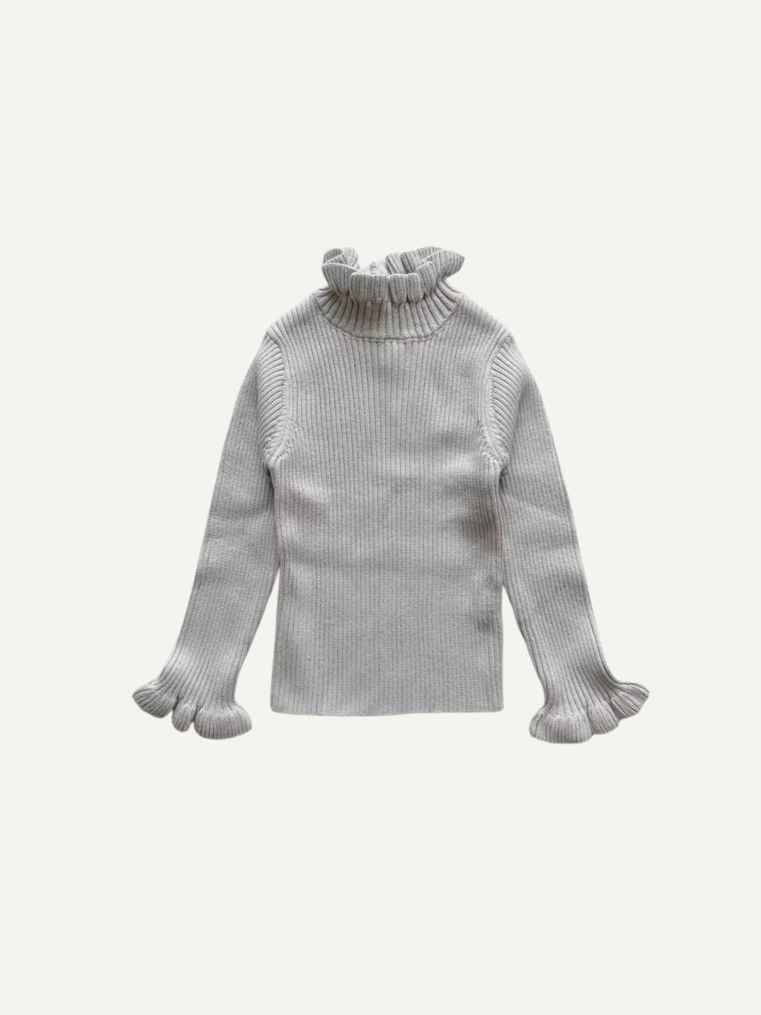 Frill Knitted Sweater 22 (Áo Cổ Bèo Bé Gái)