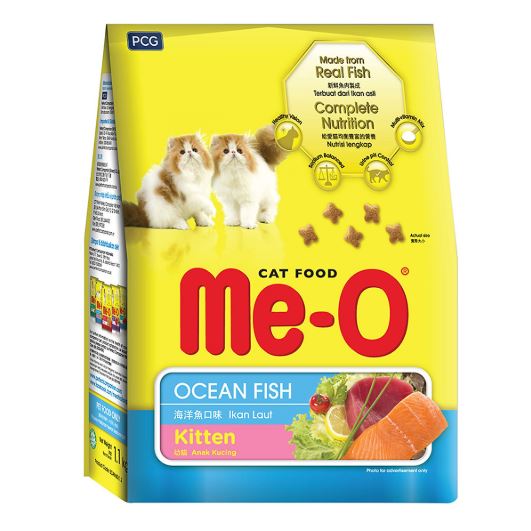 Thức Ăn Me-O Kitten OCean Fish Vị Cá Biển Cho Mèo Con