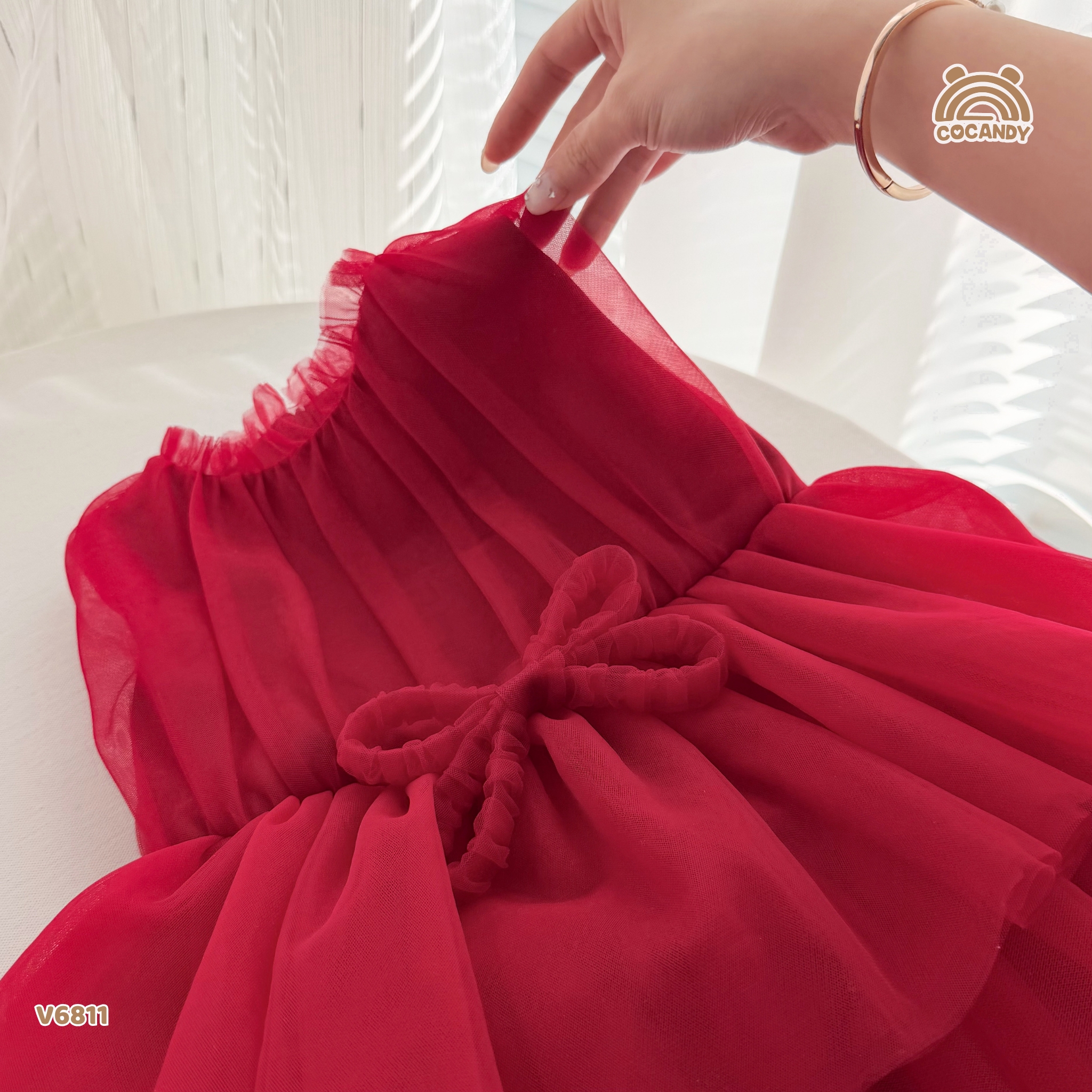 Váy cộc ĐỎ Cherry Bow_thumbnail_0