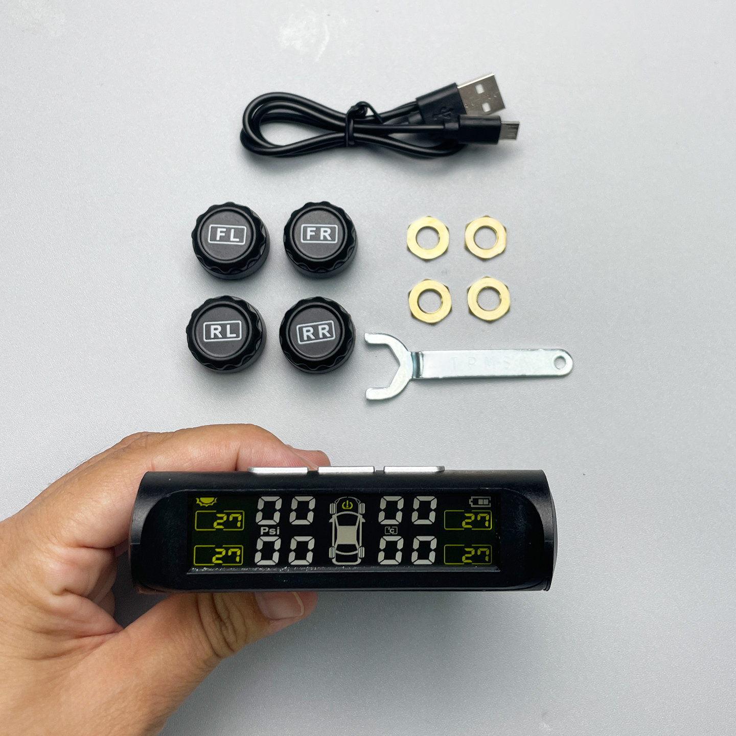 Cảm Biến Áp Suất Lốp Ô Tô TPMS - 4 Cảm Biến Không Dây_thumbnail_3