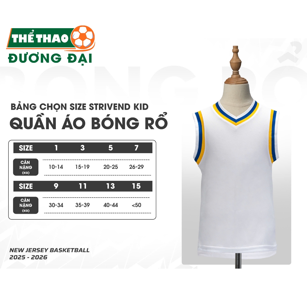 Quần Áo Bóng Rổ Trẻ Em Marvericks Bích Thun Mè Cao Cấp Thoáng Khí Thể Thao Đương Đại_thumbnail_1