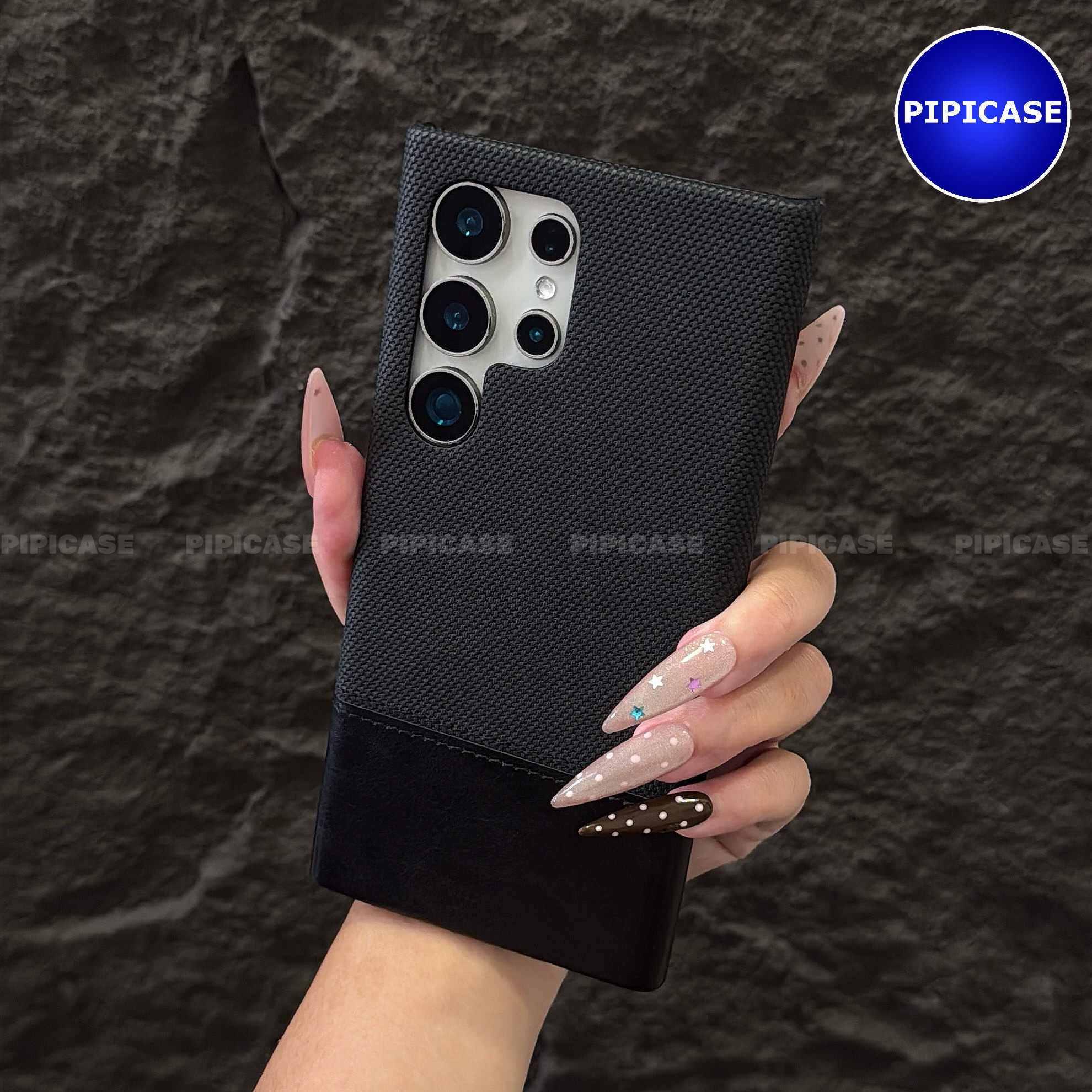 Ốp Lưng Samsung S24 Ultra 5G - Lechi - Đen