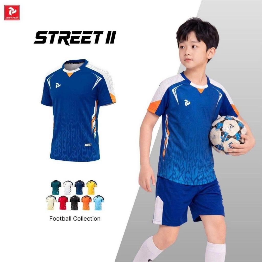 BST Quần Áo Bóng Đá Trẻ Em Just Play Street 2 Thun Lạnh Cao Cấp Thể Thao Đương Đại_thumbnail_8