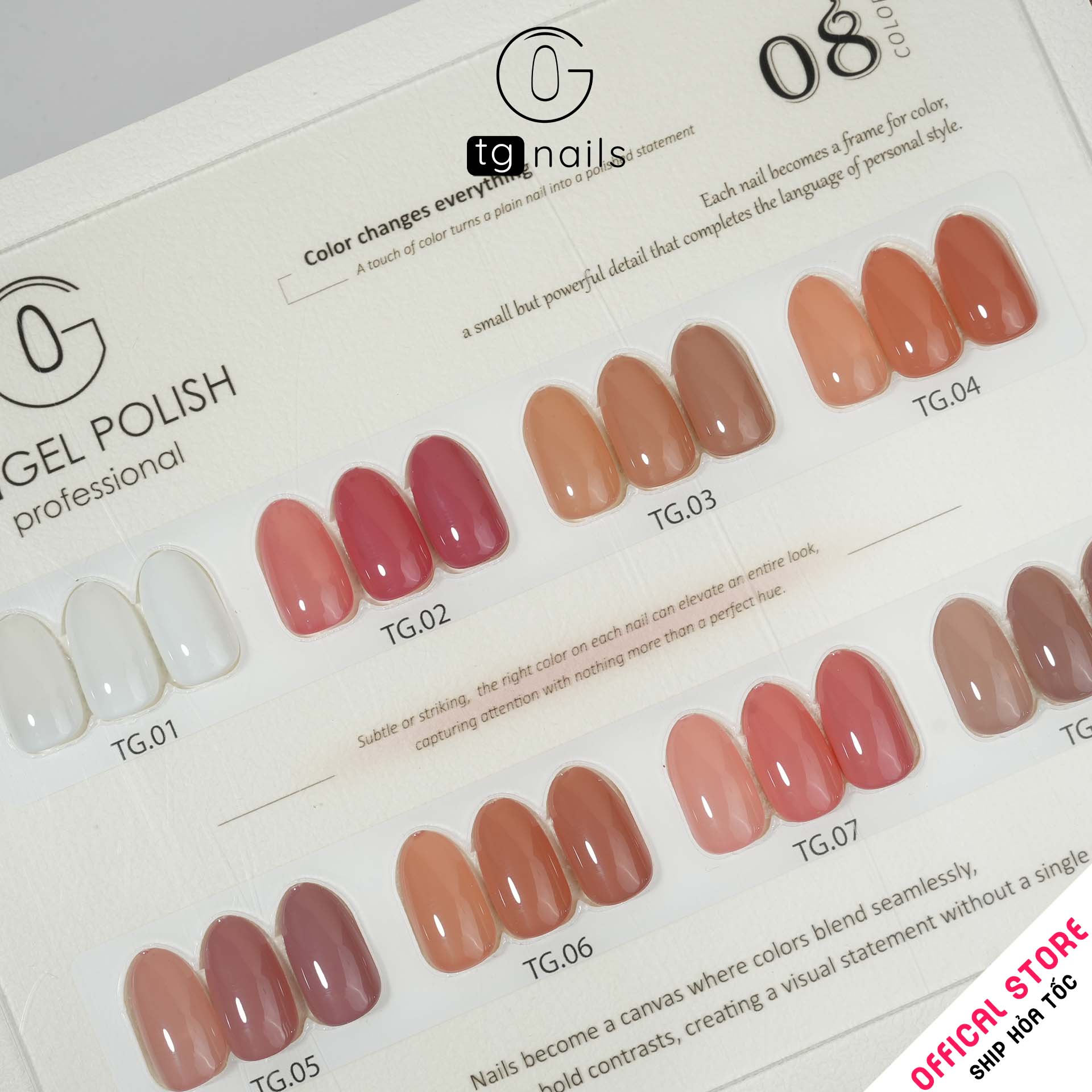 ComBo 8 màu Thạch Đục TG Nails kèm bảng màu_thumbnail_6