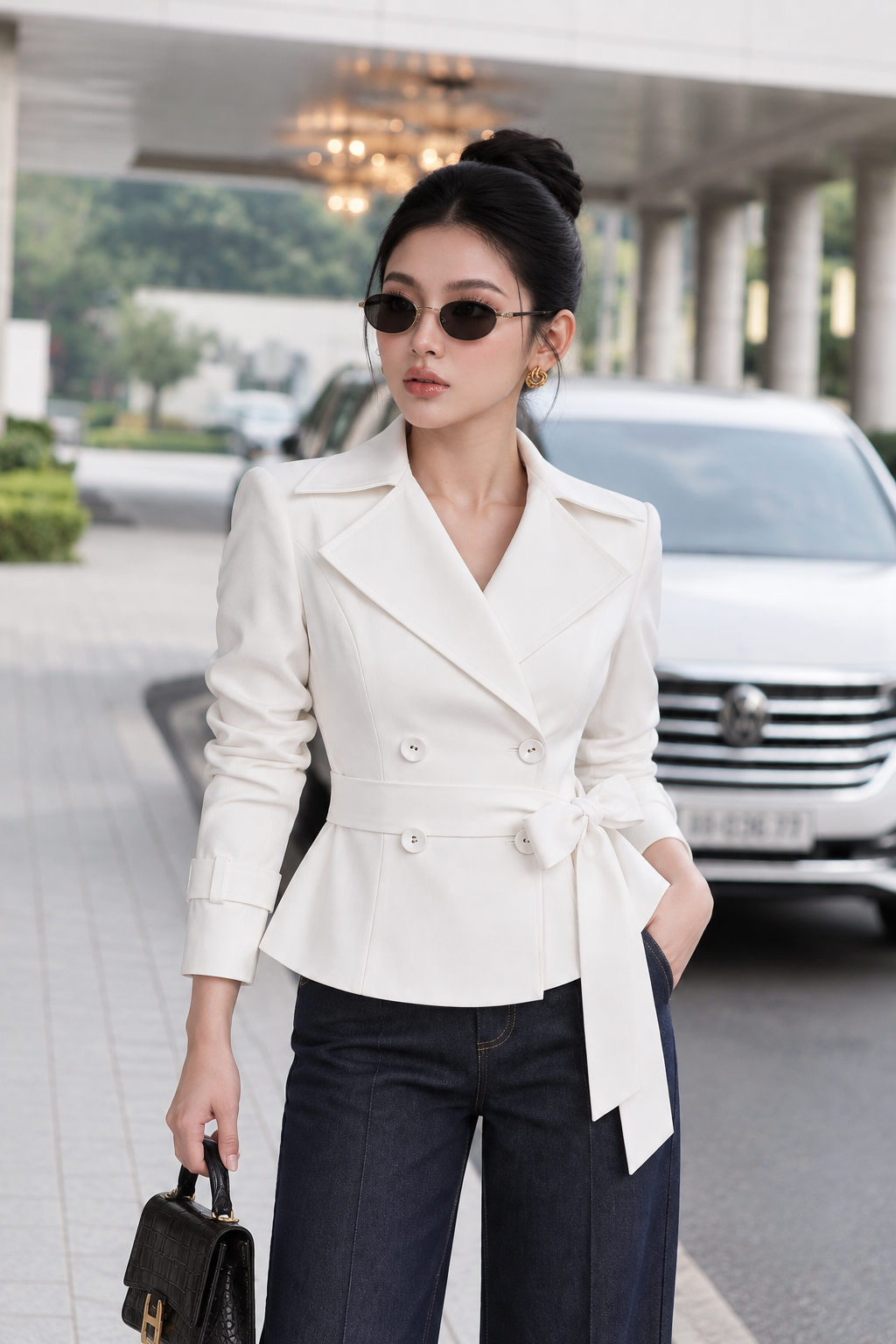 Áo khoác kaki 26808 trắng