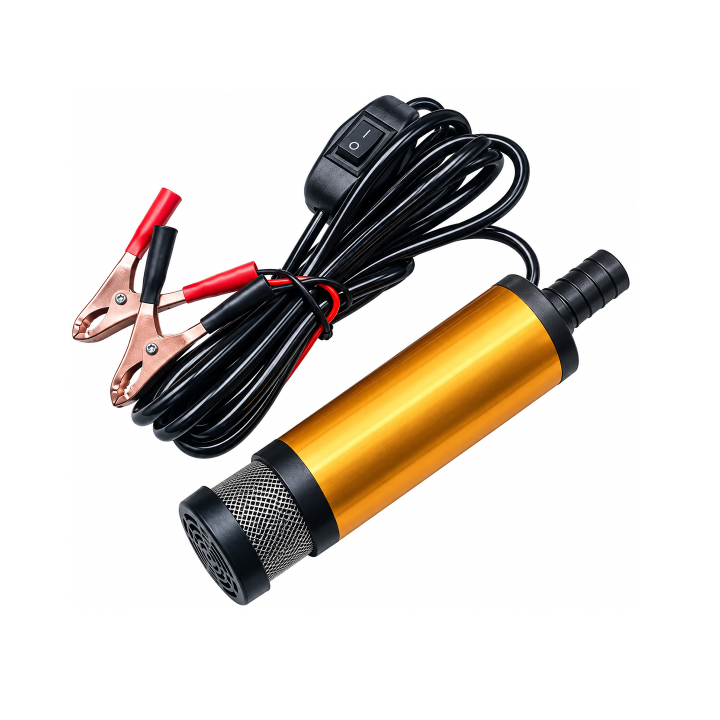 Máy bơm Mini 12,24V , bơm chìm hút dầu nhớt, nước, rượu, motor lõi đồng, lưu lượng 30 lít/phút