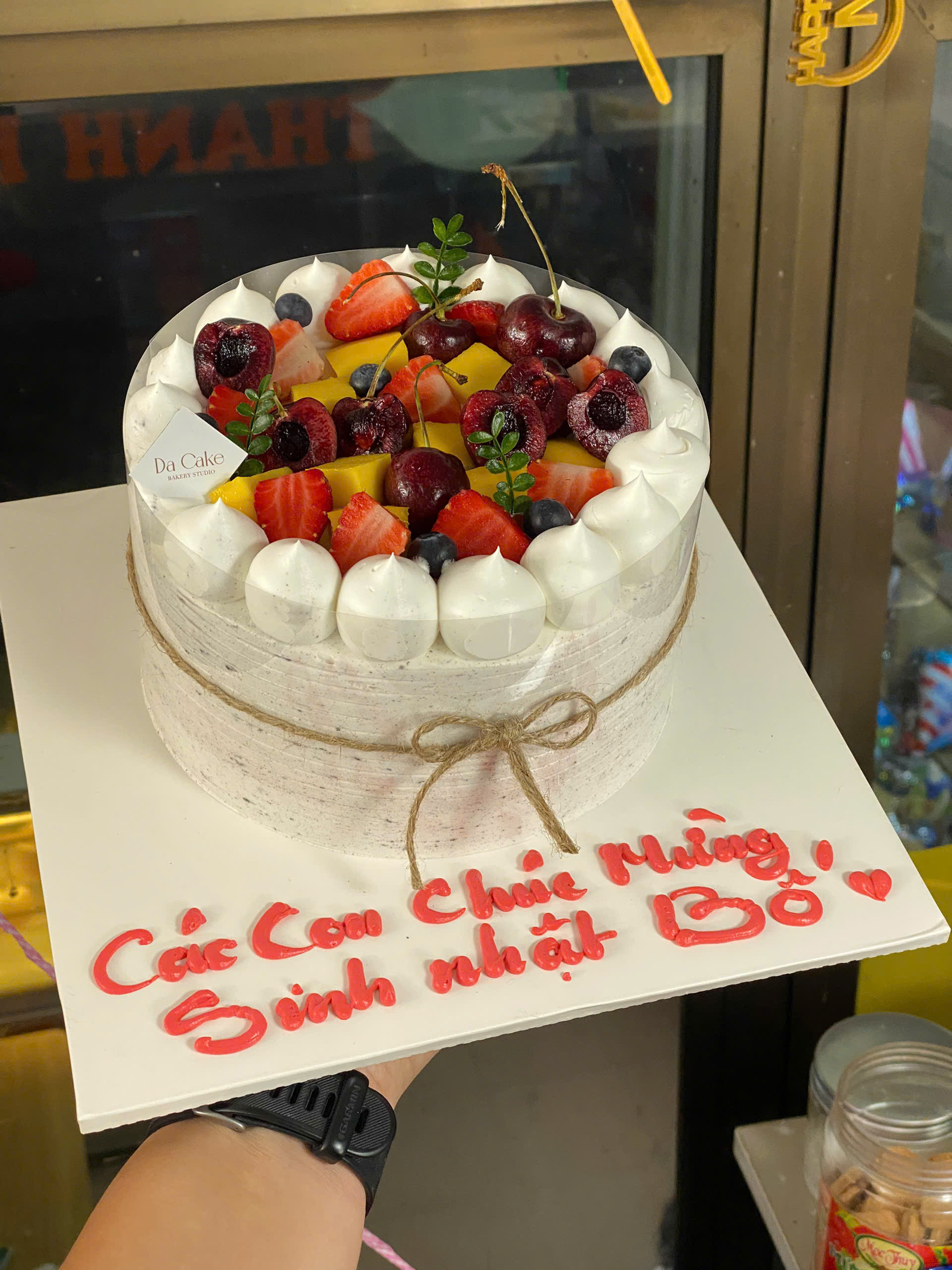 Bánh sinh nhật mix trái cây 