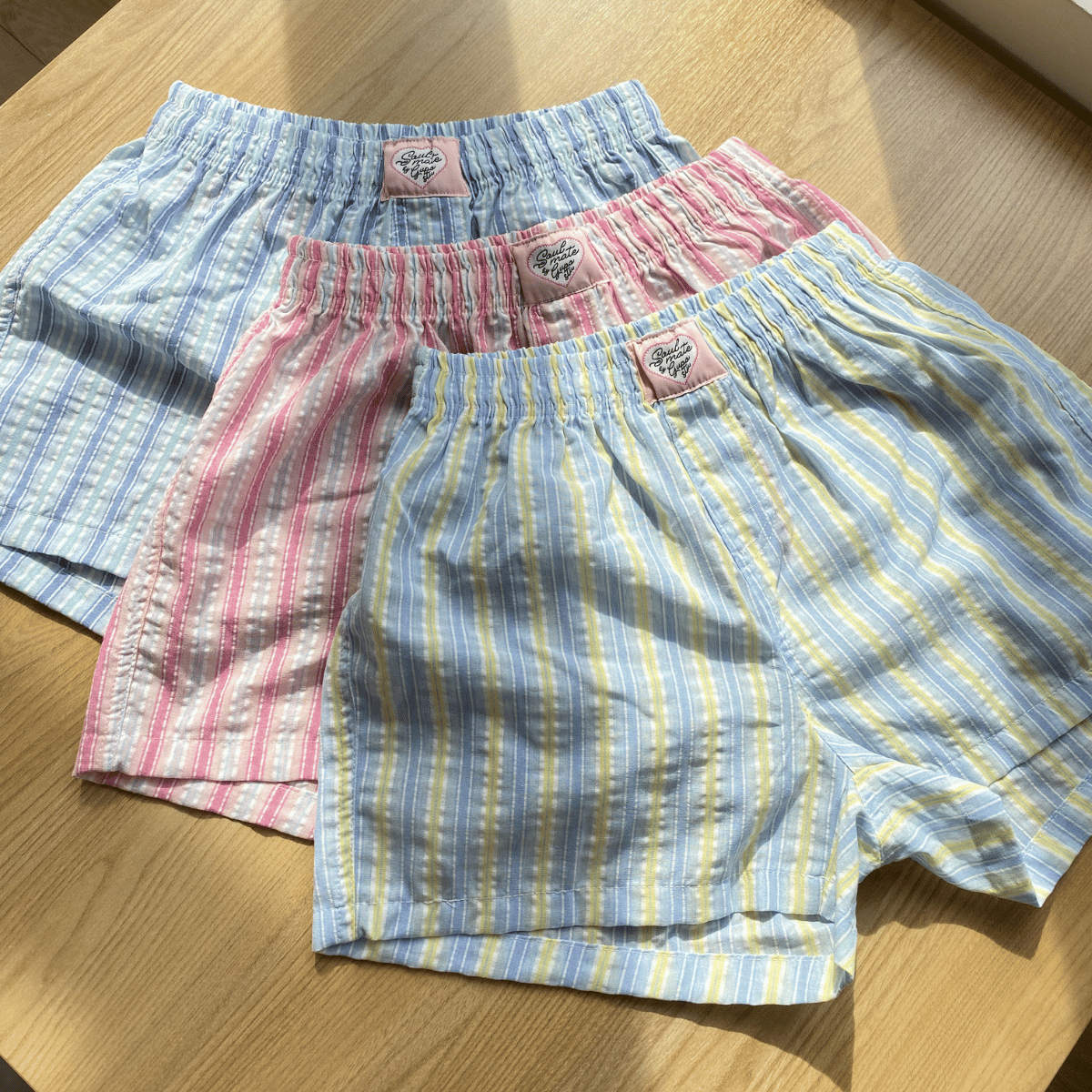 Quần Short Kẻ Sọc 𝙂𝙐𝙋𝙊 𝙎𝙚𝙖𝙨𝙞𝙙𝙚 𝙎𝙩𝙧𝙞𝙥𝙚 𝙎𝙝𝙤𝙧𝙩𝙨 Form Relaxed Cạp Chun Thoải Mái Local Brand - QSK01_thumbnail_3