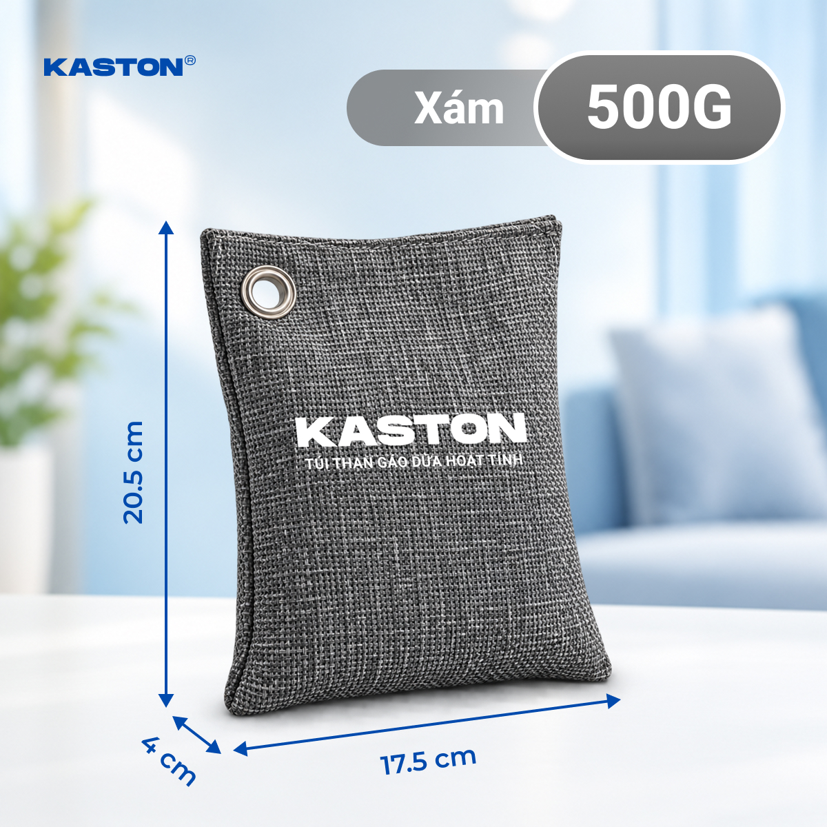 Túi Than Gáo Dừa Hoạt Tính Kaston - Khử Mùi Xe Ô Tô, Tủ Quần Áo, Tủ Giày, Tủ Lạnh, Hút Ẩm & Lọc Không Khí Tự Nhiên _thumbnail_9