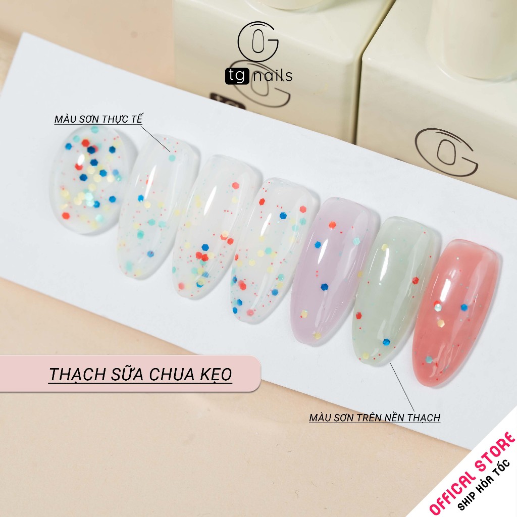 Sơn gel móng Thạch nhũ sữa chua TG chai 15ml_thumbnail_6