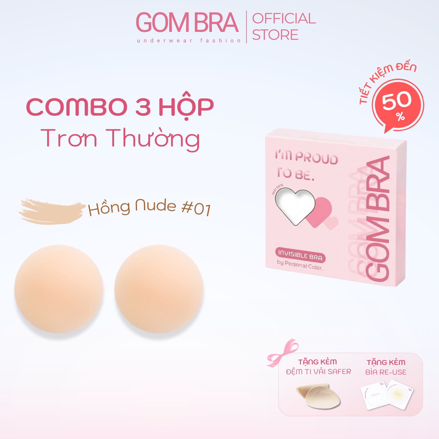 Miếng Dán Vòng 1 Nữ Silicone Tàng Hình Gom Bra, Keo Bám Dính Tốt Tệp Da, Có Thể Tái Sử Dụng - SA-5550_thumbnail_11