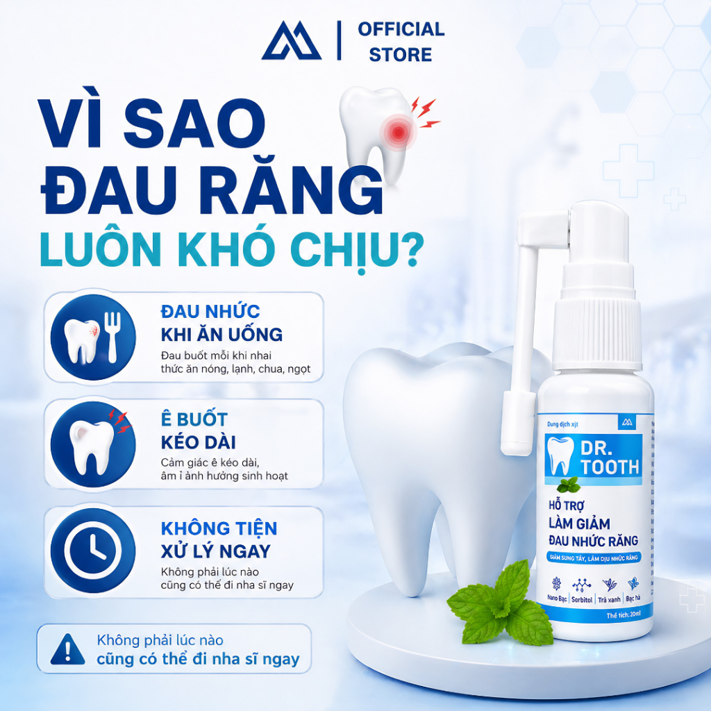 [Combo chăm sóc răng miệng] Dung dịch xịt Dr.Tooth + Nước súc miệng Dr.Tooth_thumbnail_3