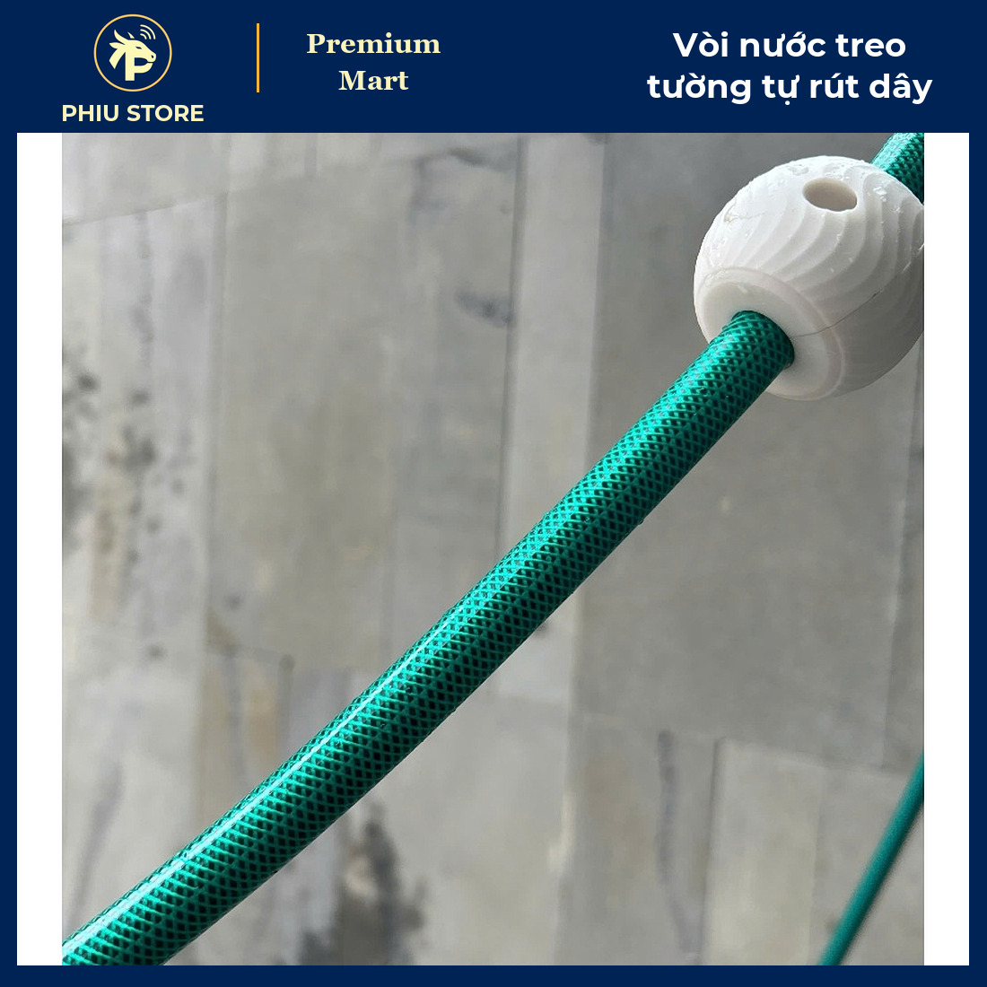 Bộ Vòi Nước Treo Tường Tự Động Rút Dây Ống To 16 mm, Bản 10 m Và 20 m - Tưới Cây, Rửa Xe, Xịt Sân - PHIU STORE_thumbnail_4