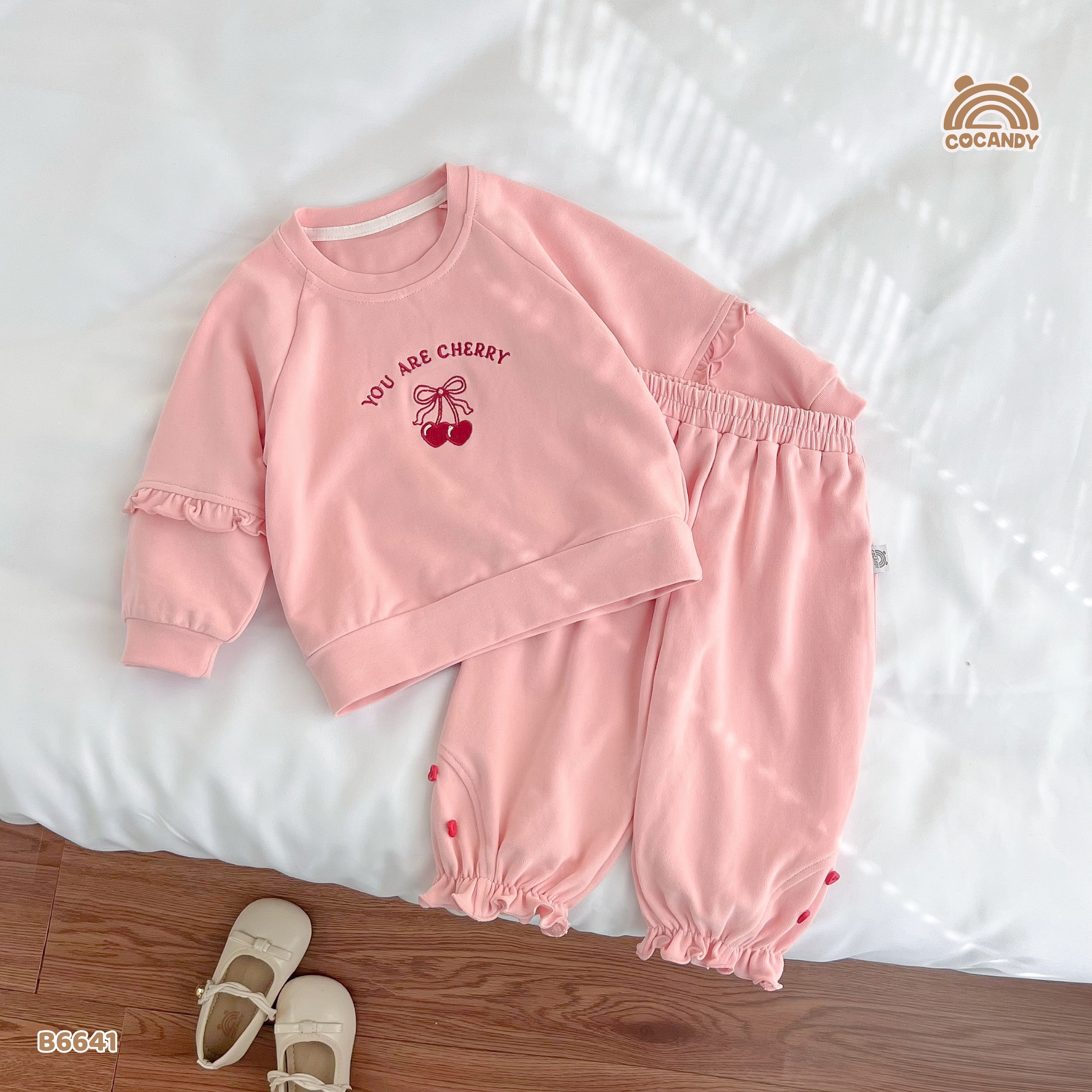 Bộ dài HỒNG hình cherry