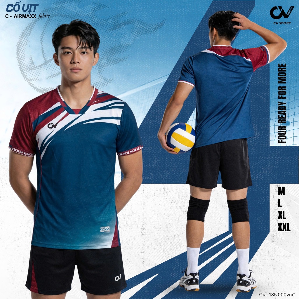 BST Quần Áo Bóng Chuyền CV CV04 Thun Mè C-Airmaxx Thoáng Khí Thể Thao Đương Đại_thumbnail_9