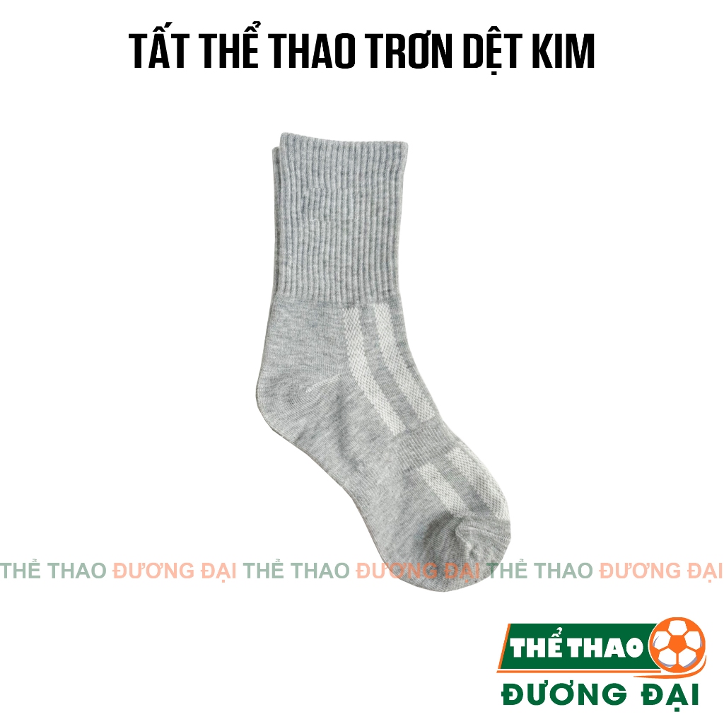 Tất Vớ Dệt Kim Thể Thao Trơn (1 Đôi) Tất Đá Bóng Khử Mùi Kháng Khuẩn Thể Thao Đương Đại_thumbnail_2