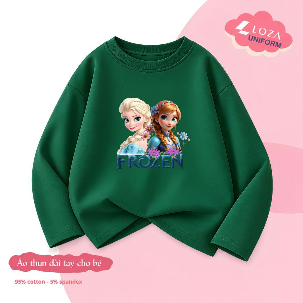 Áo thun dài tay bé gái hình Elsa - Loza KT3799_thumbnail_6