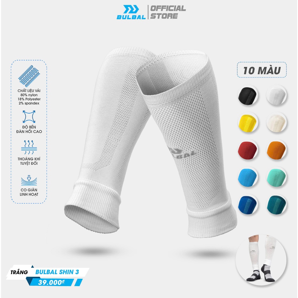Tất Vớ Ống Bóng Đá Bulbal Shin 3 (1 Đôi) Bảo Vệ Bắp Chân Ống Đồng Thể Thao Đương Đại_thumbnail_1