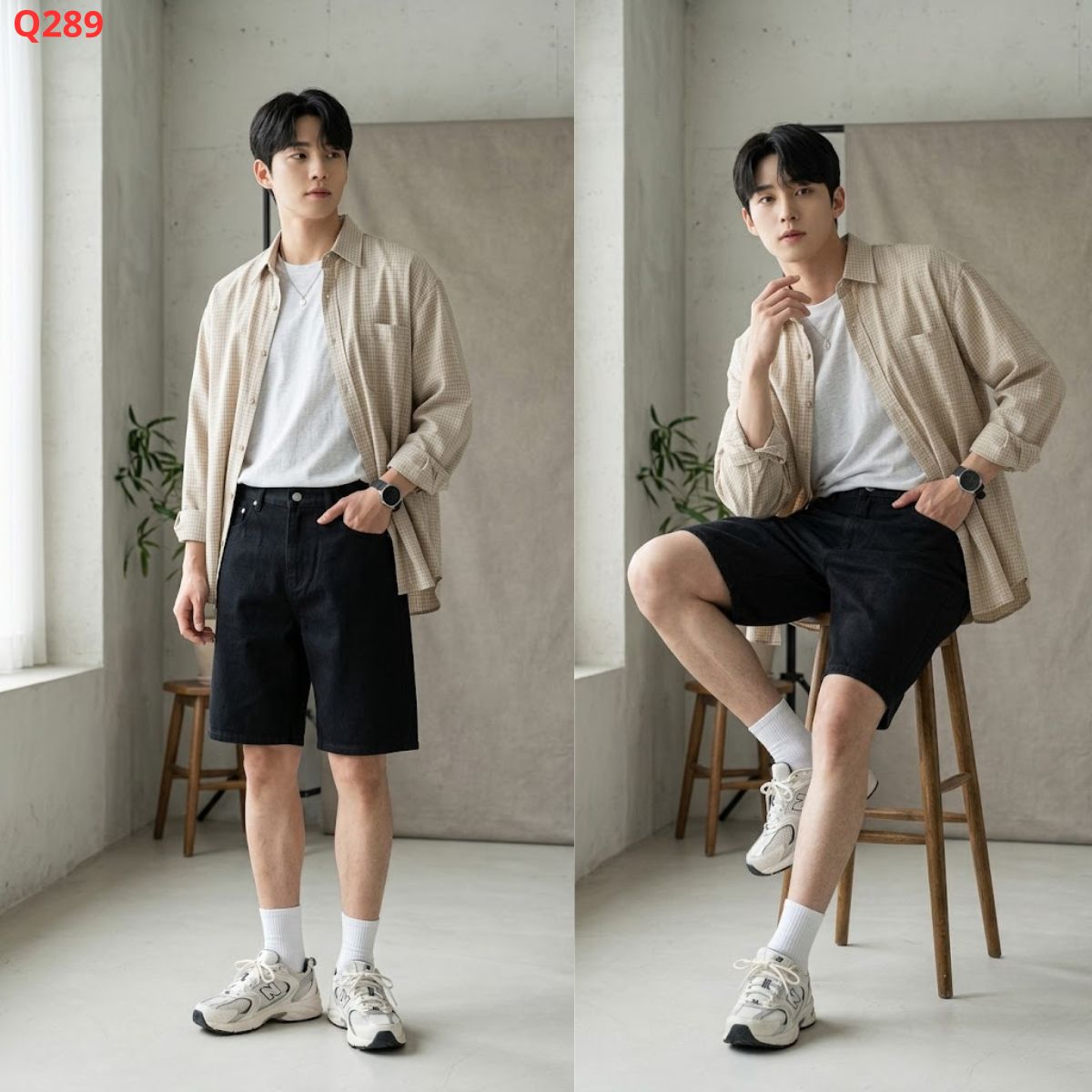 Q289 - Quần đùi jeans nam_thumbnail_1