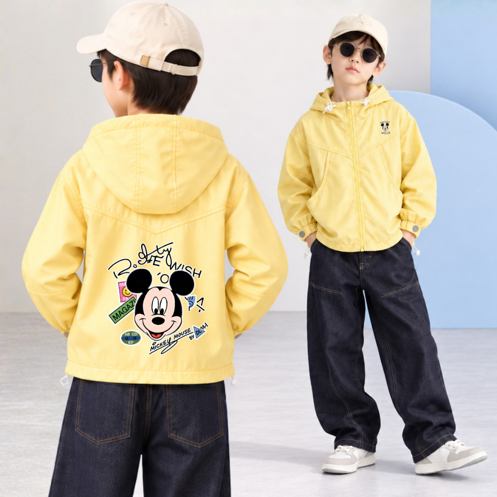Áo gió bé trai in hình Conan, Doraemon, Mickey -  Loza Kids AJ001_thumbnail_8