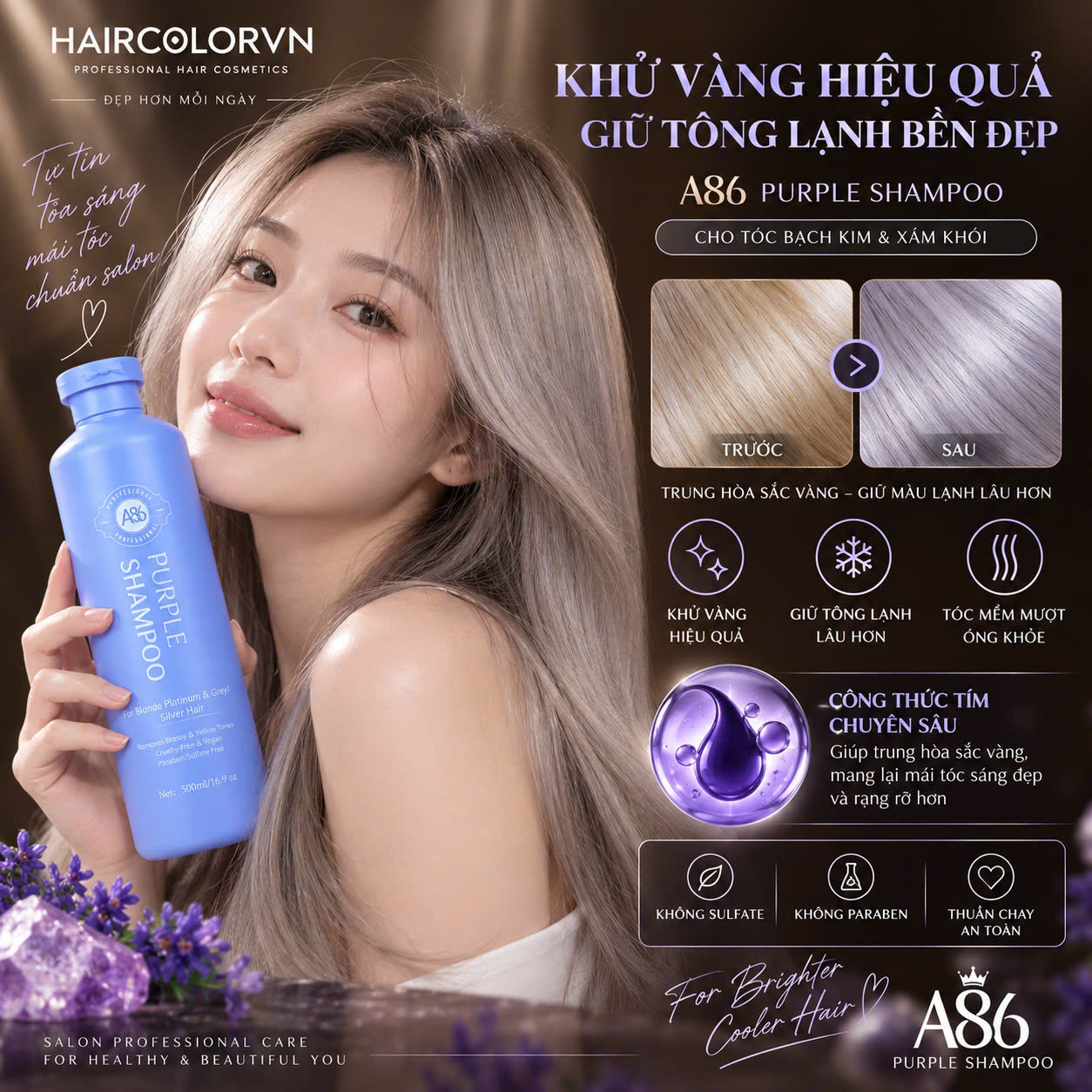 Dầu gội tím A86