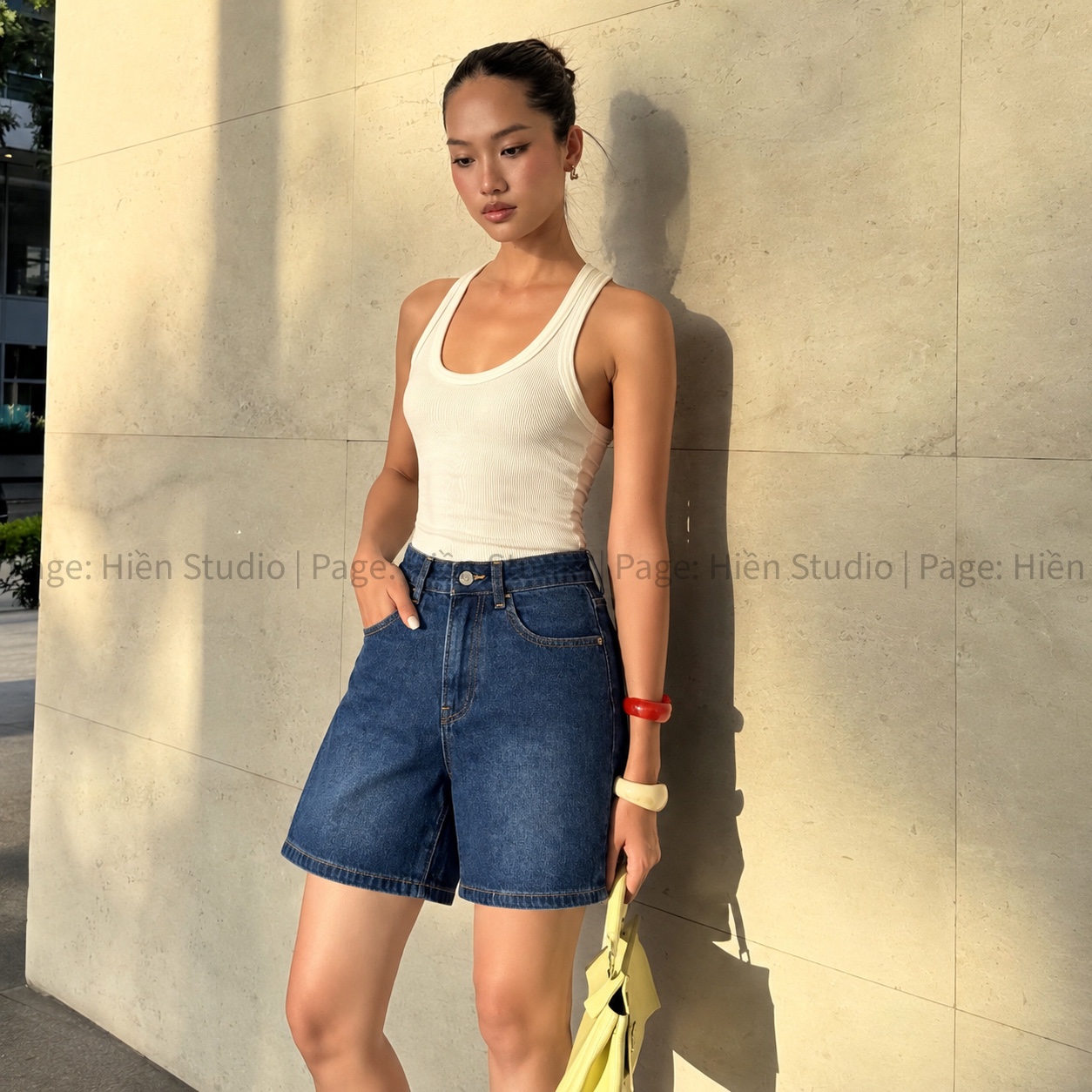 Quần Short Jean Ngố `