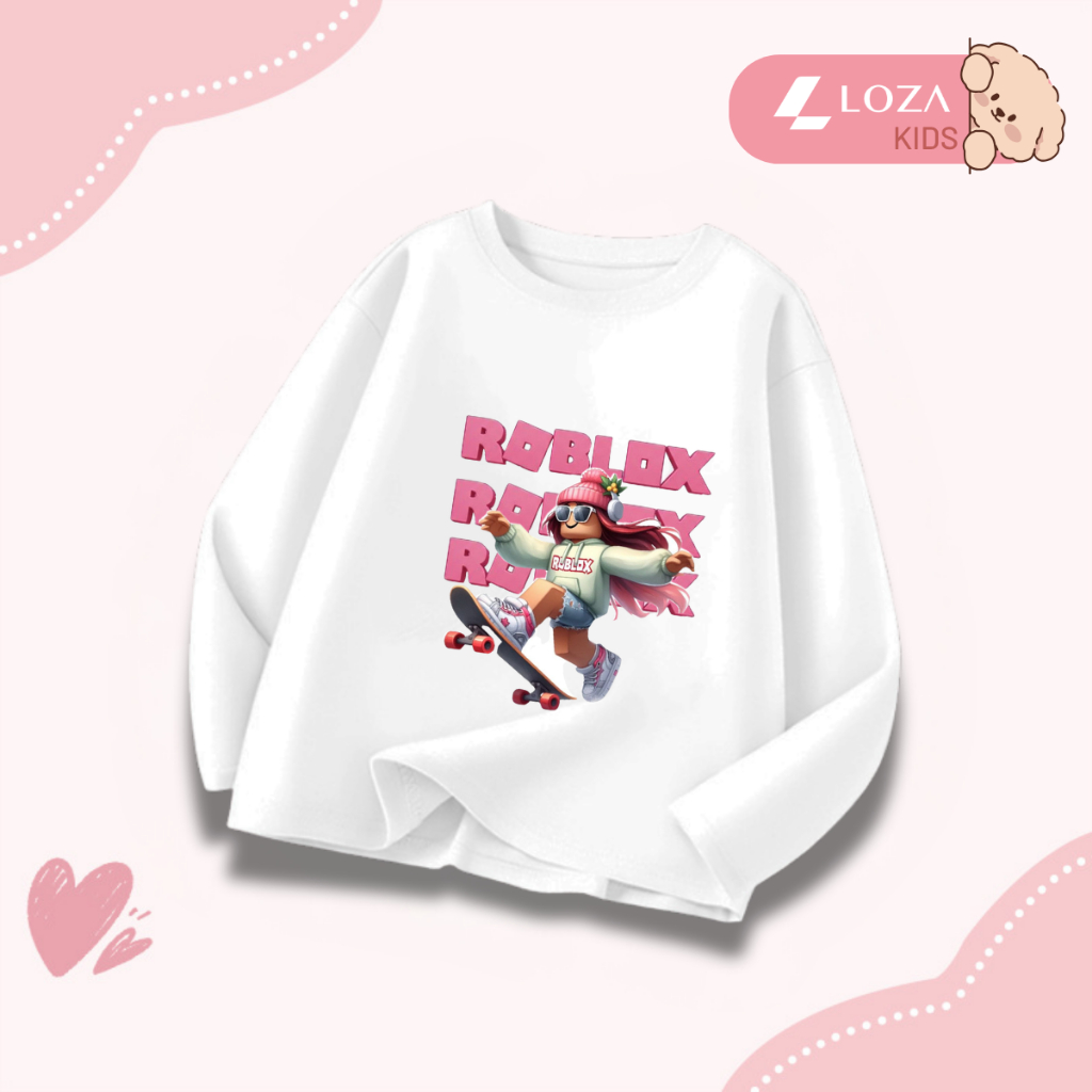 Áo thun dài tay bé gái hình Roblox dễ thương - Loza Kids  KT013_thumbnail_11