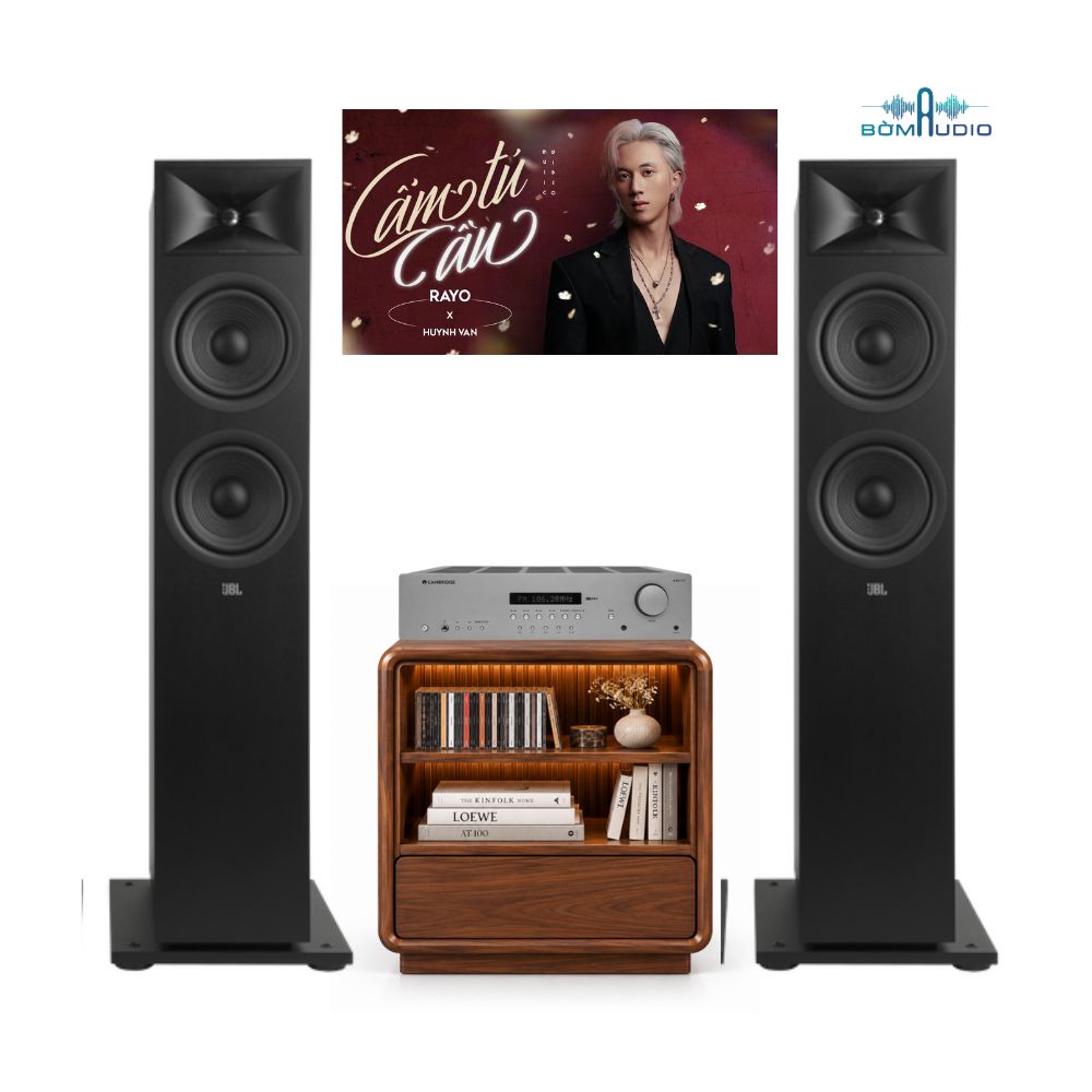 Combo Amply CAMBRIDGE AUDIO AXR100 + Loa Cột JBL STAGE 260F - CAJ2