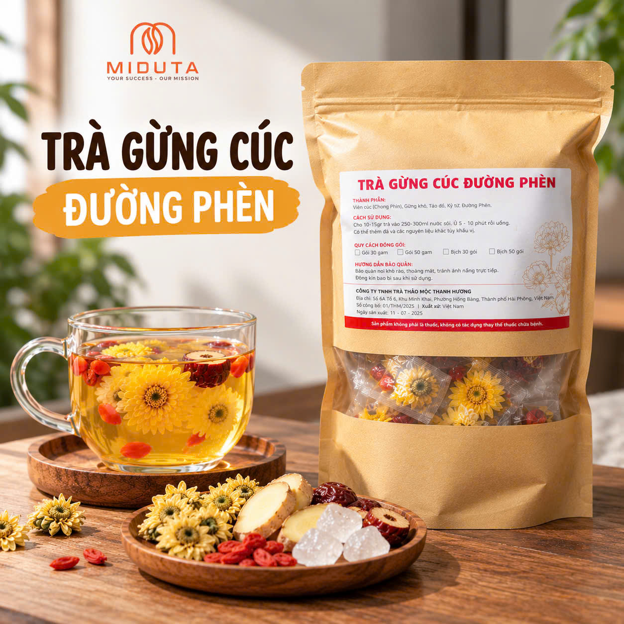 Trà Gừng Cúc Đường Phèn Miduta_thumbnail_1
