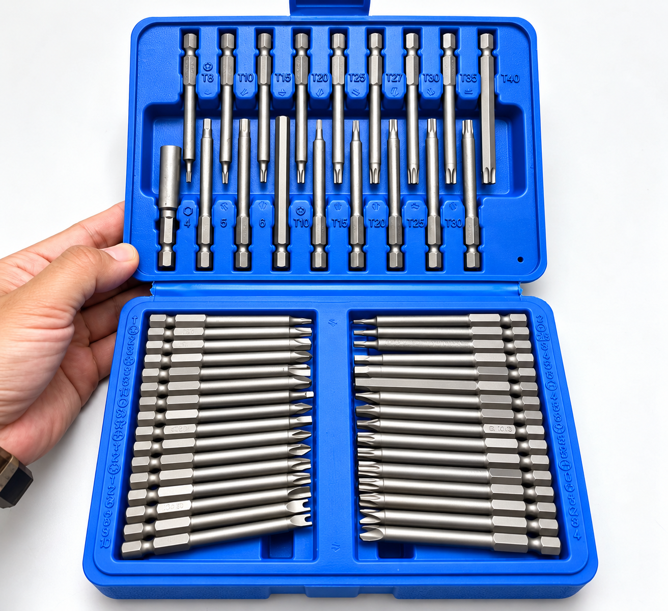 Bộ tháo vít chuôi lục giác 6.35mm, đầy đủ đầu vít đặc biệt và phổ thông_thumbnail_3