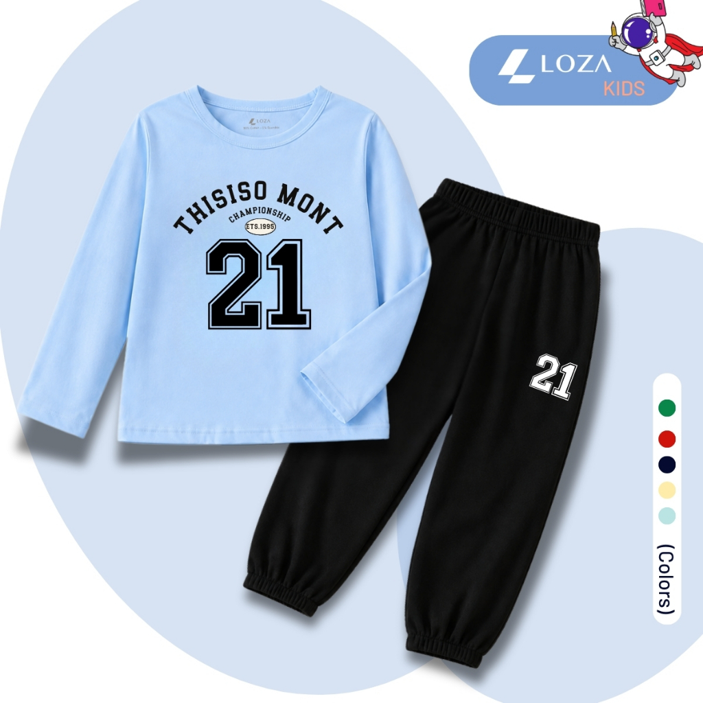 Set bộ Thu - Đông chất liệu cotton cho bé trai, bé gái in số 21 - Loza BW740_thumbnail_3