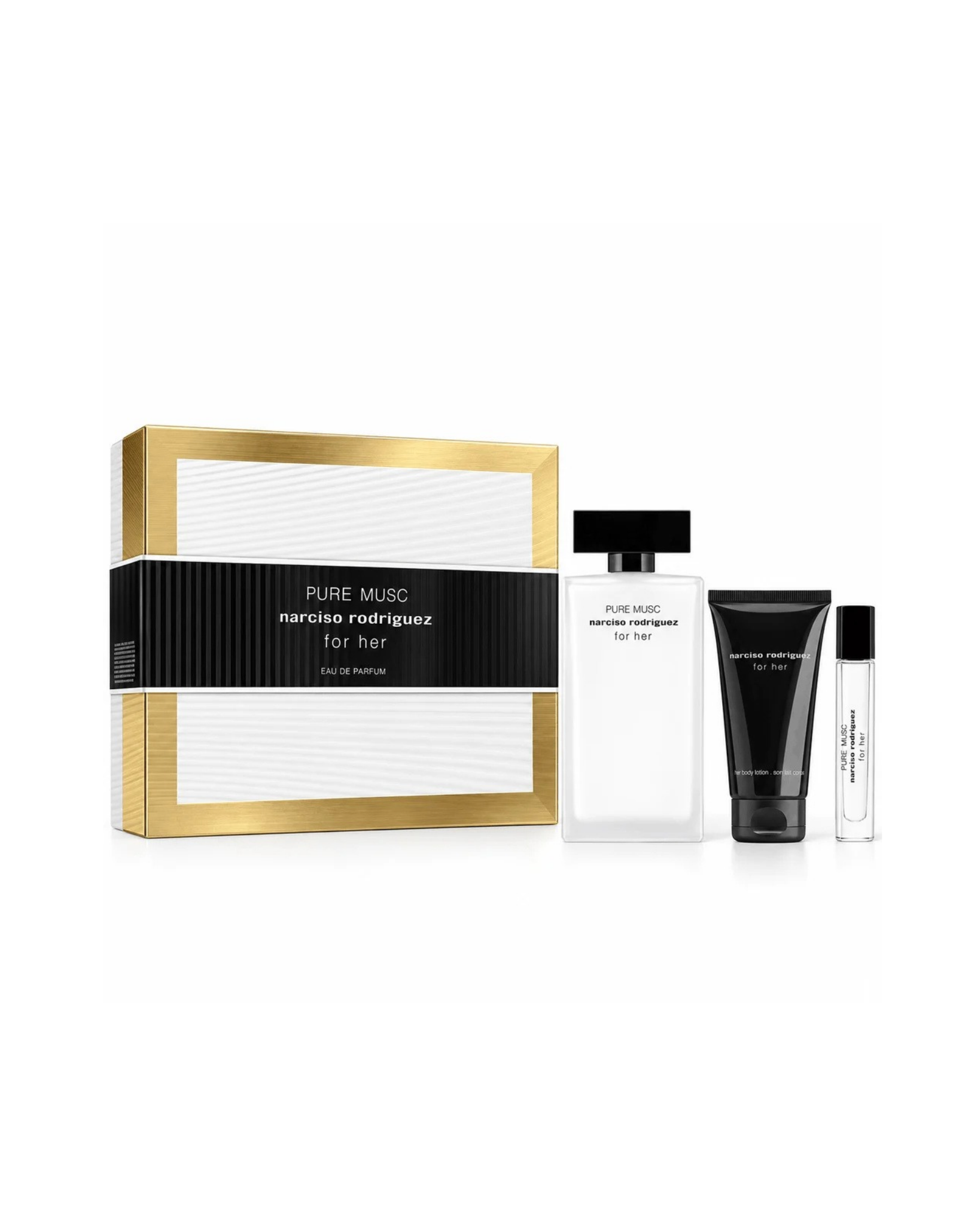 Set Narciso Pure Musc (NH 100ml + NH 10ml + Lotion 50ml) (Nar trắng)