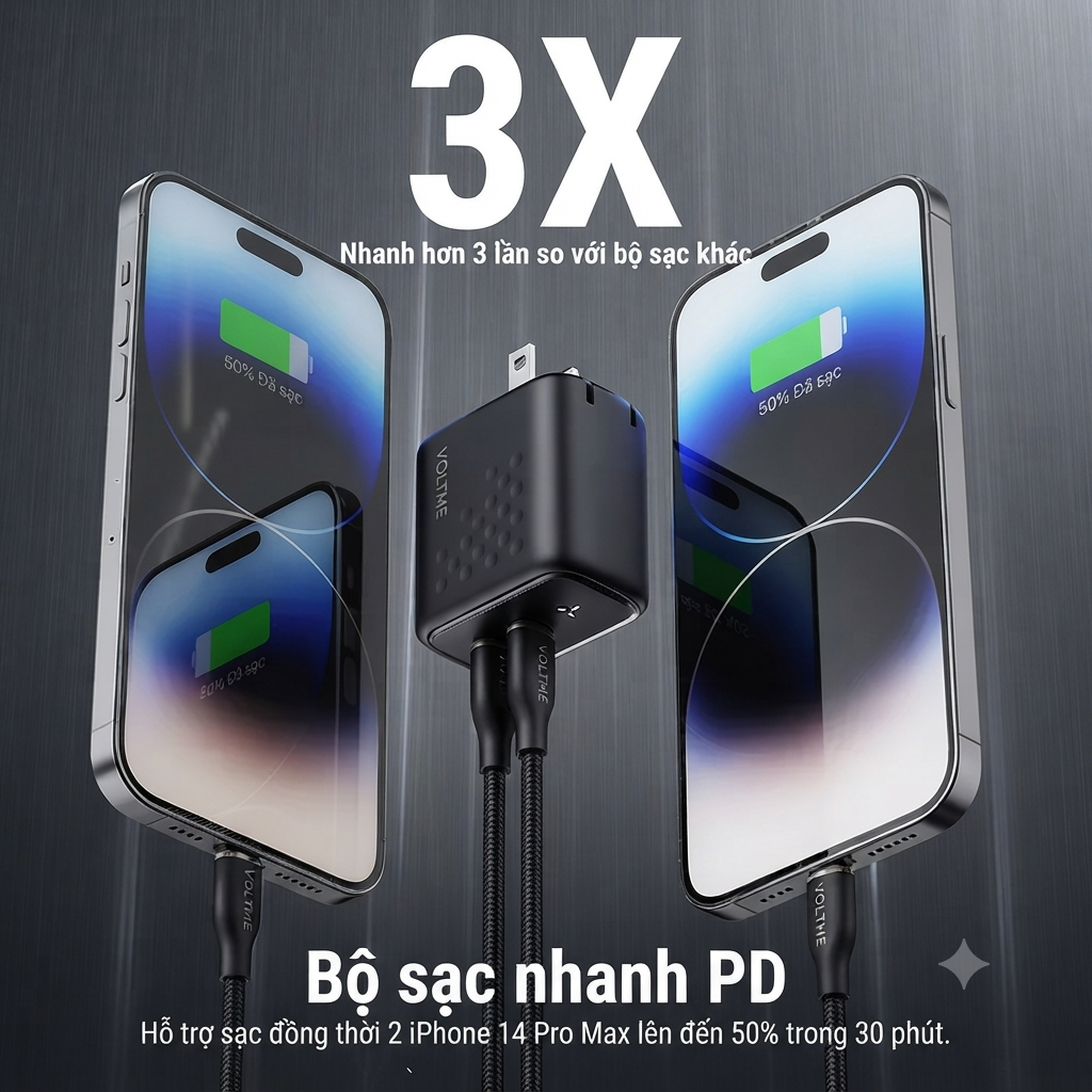 Củ Sạc Nhanh Voltme Revo 35 Duo GaN 35W (2 Cổng Type-C)_thumbnail_4