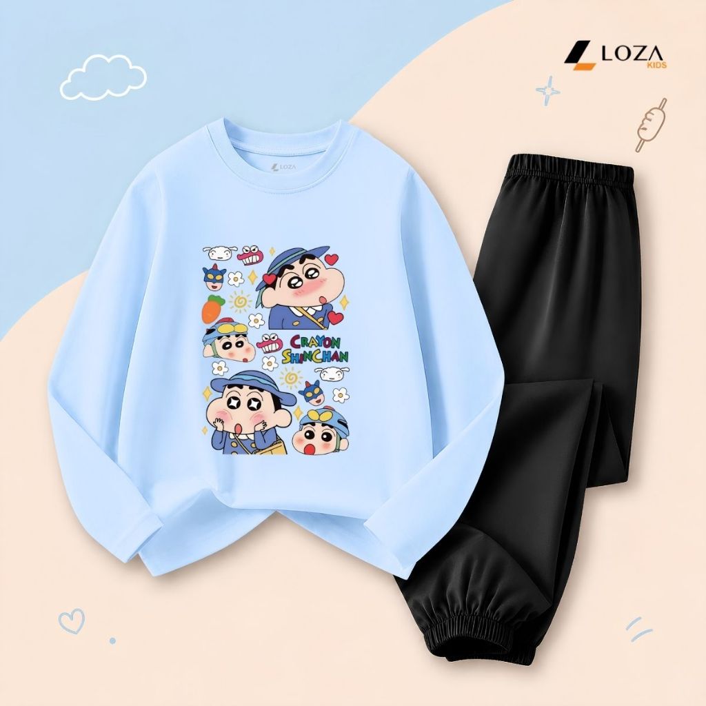 Set bộ Thu - Đông bé trai hình ShinChan  - Loza Kids BW003_thumbnail_8