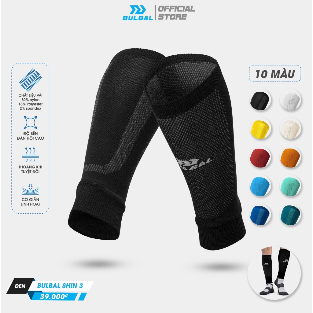 Tất Vớ Ống Bóng Đá Bulbal Shin 3 (1 Đôi) Bảo Vệ Bắp Chân Ống Đồng Thể Thao Đương Đại_thumbnail_7